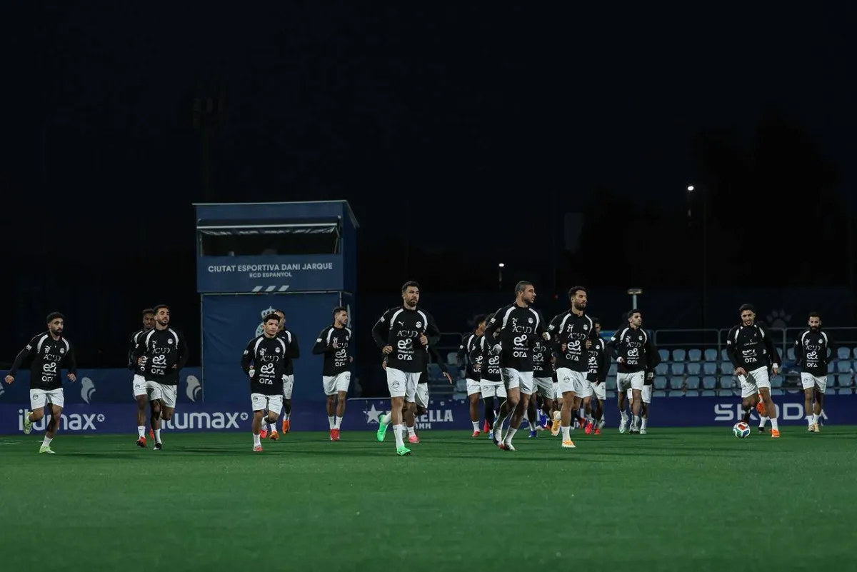 منتخب مصر يتدرب في برشلونة استعدادا لودية إسبانيا