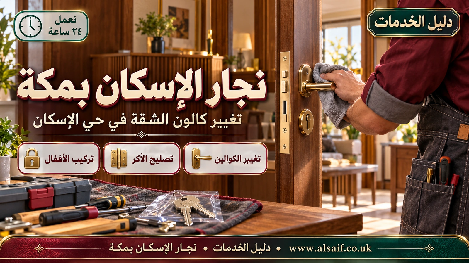 تغيير كالون الشقة في حي الإسكان