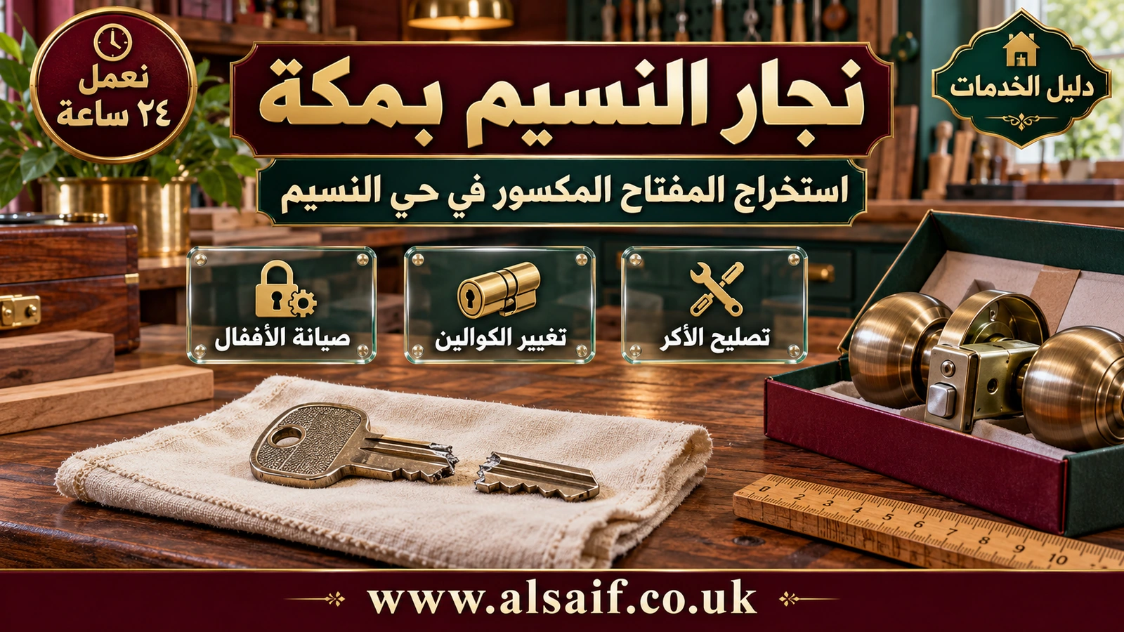 استخراج المفتاح المكسور في حي النسيم