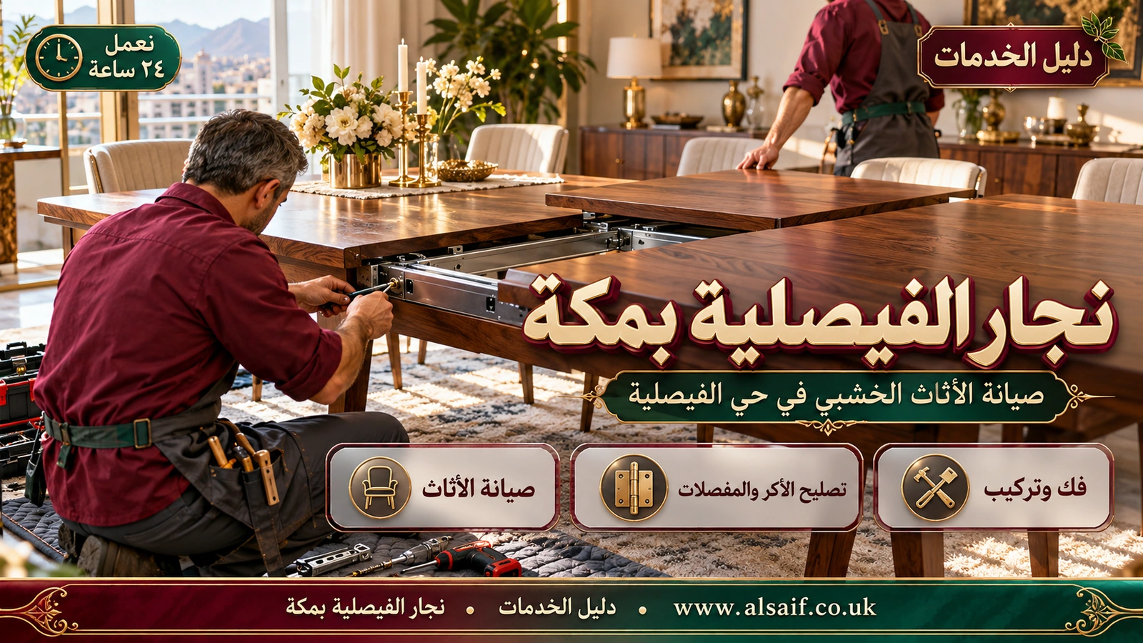 نجار مكة الفيصلية | 0562943779 ◈ تركيب غرف نوم تركية وتصليح الكوالين والمطابخ