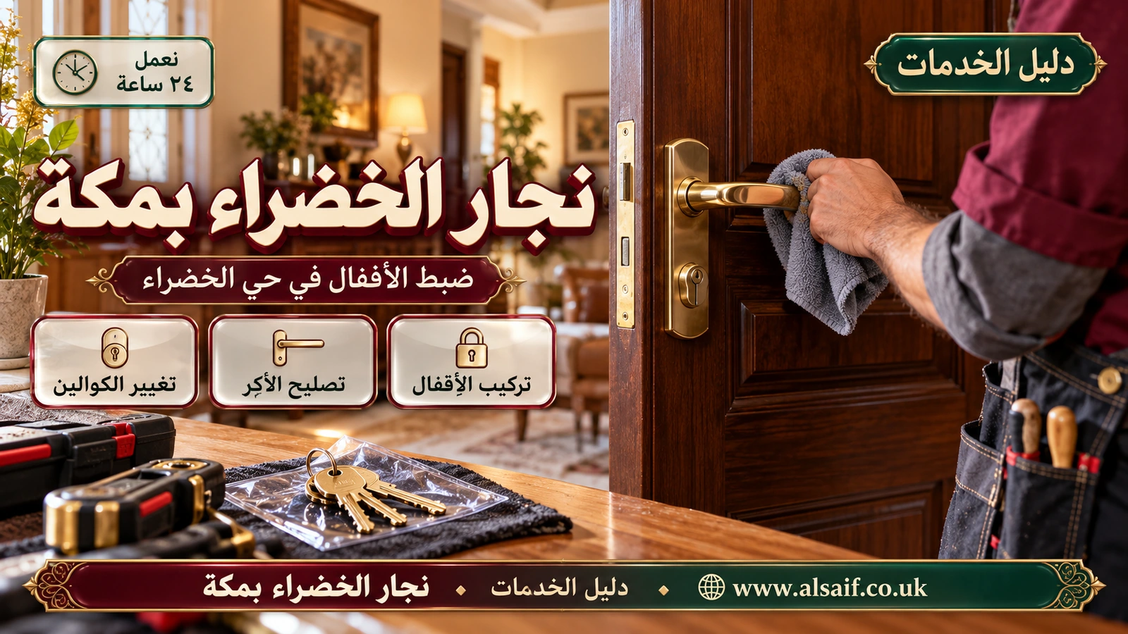 ضبط الأقفال في حي الخضراء
