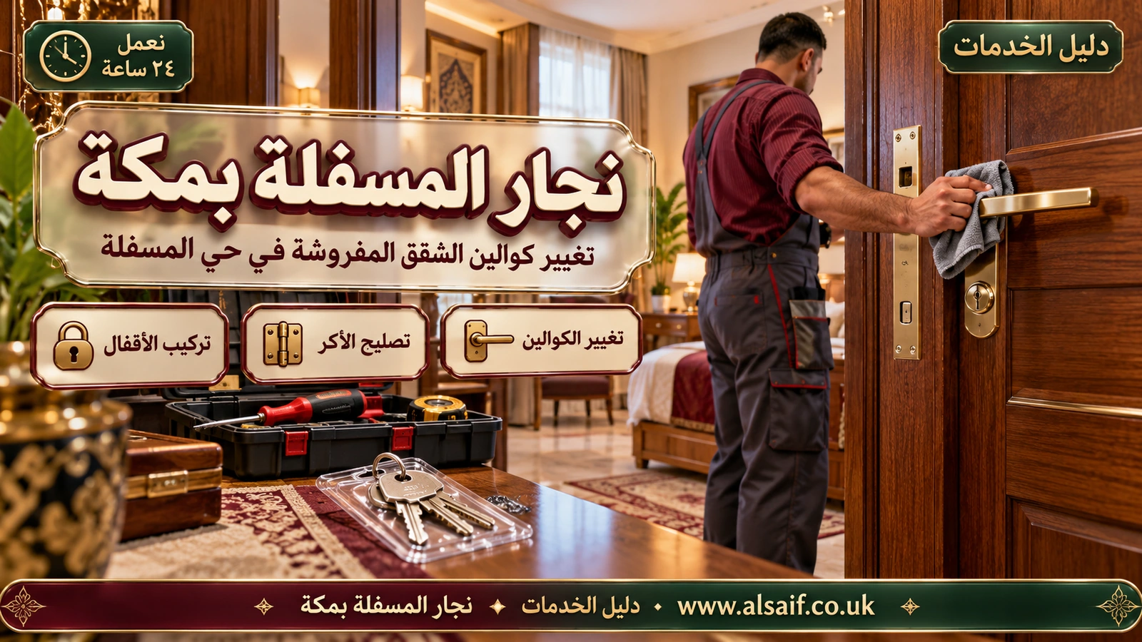 تغيير كوالين الشقق المفروشة في حي المسفلة