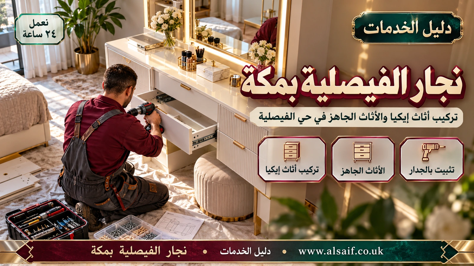 تركيب أثاث إيكيا والأثاث الجاهز في حي الفيصلية
