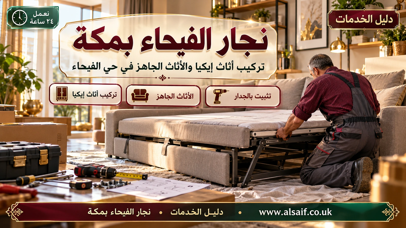 تركيب أثاث إيكيا والأثاث الجاهز في حي الفيحاء