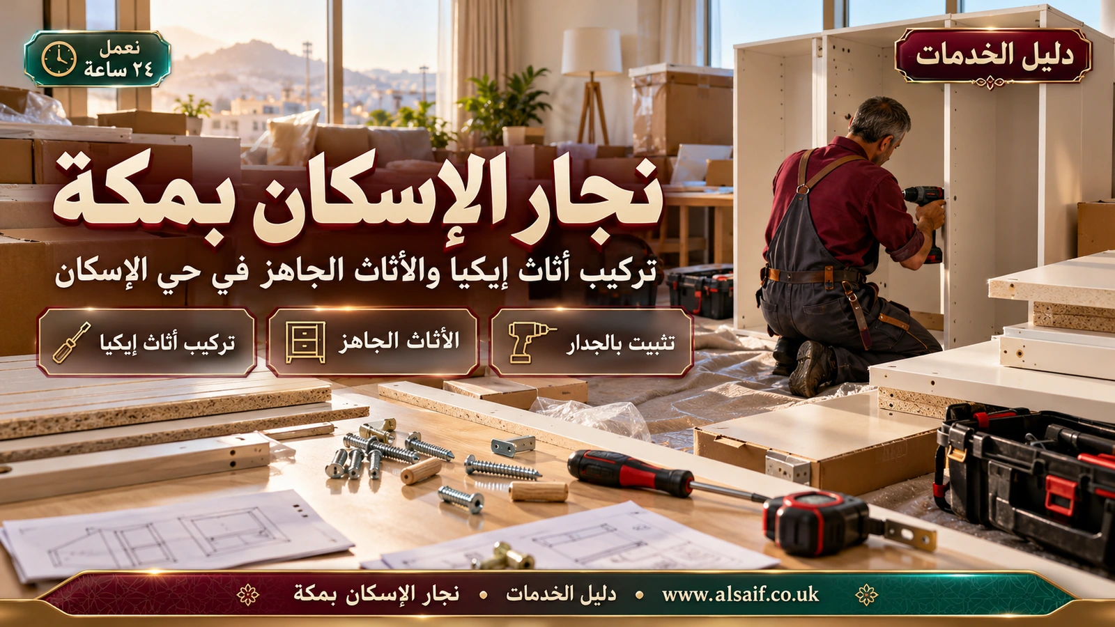 تركيب أثاث إيكيا والأثاث الجاهز في حي الإسكان